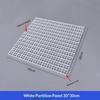 1Pcs Multifunctional Isolation Grid Board Plastic Undergravel Bottom Plate Tray Black White Seperator Divider Board Net
