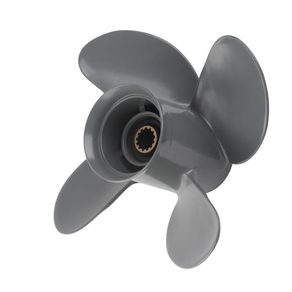 Außenborder-Propeller Hoher Schub 4 Blätter 13 Zähne Aluminiumlegierung Passend für 35-60 PS Motor