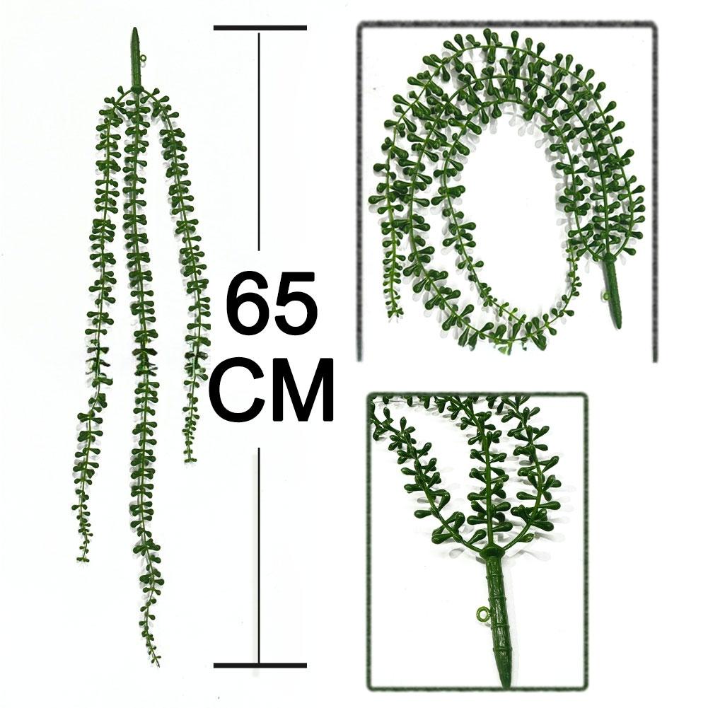 71cm Faux Succulent Hanging Plant Set Plastic Green Vine Decoration For Living Room Patio Wedding Partys Home Garden Accessory