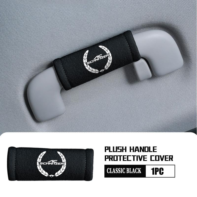 GQXN4 Plush Car Interior Handle Protect Cover Roof Armrest Pull Gloves For BMW Performance M Alpina E71 E83 F30 M6 F01 F20 X1 X2 X3