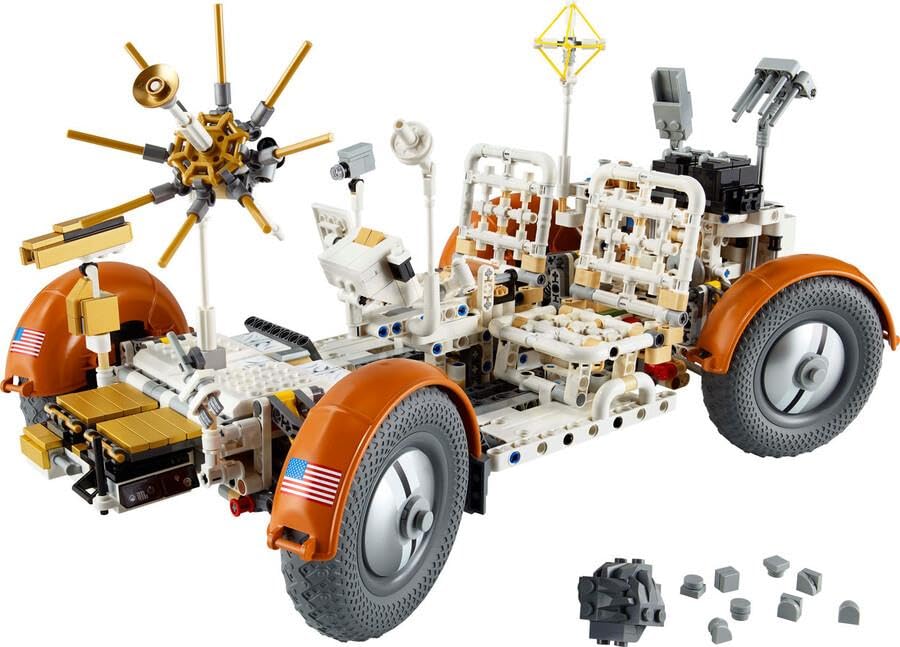 LEGO Technic NASA Apollo Lunar Rover LRV Toy Present Birthday Block Christmas Men Women Space Vehicle Car Mini Car 42182 -
