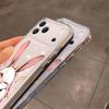 Happy Rabbit Is Suitable for Apple 17PROMAX Mobile Phone Case iPhone15 Popular 14 Cute 13 Transparent 12/x Soft