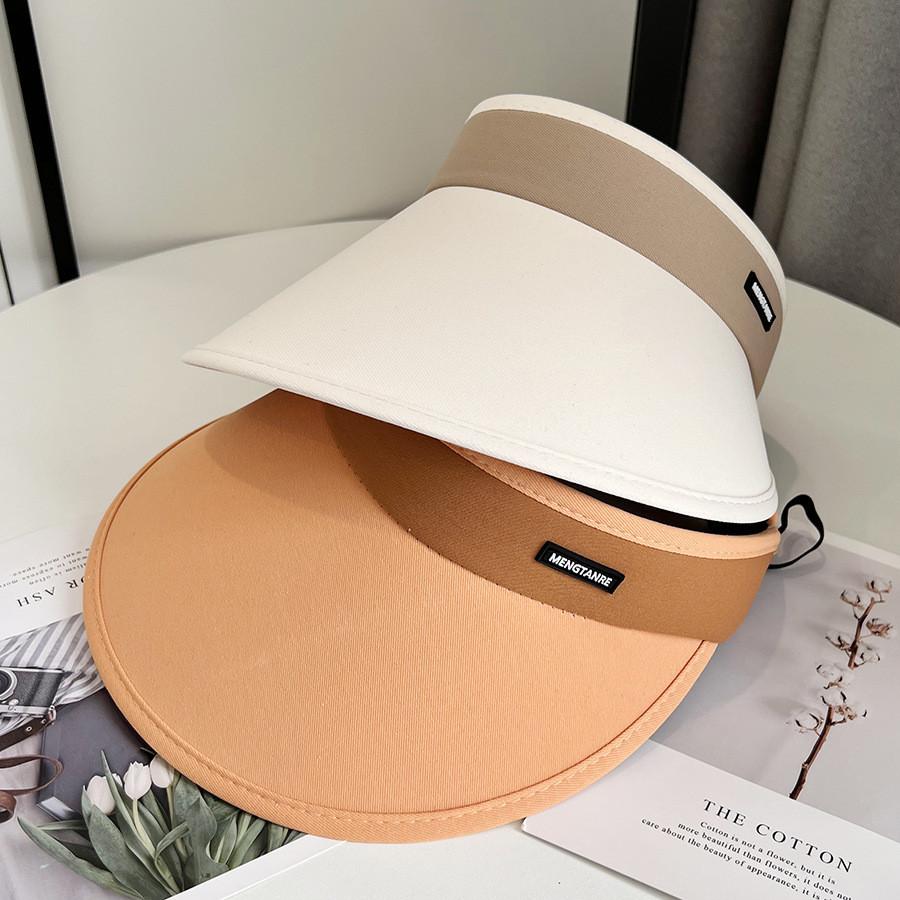 Uv High Protection Top Hat Mesh Live Broadcast Summer Explosive Pure Color Sunshade Hat Outdoor Large Brim Sun Visor