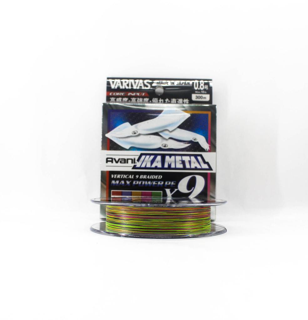 Varivas P.E. Schnur Ika Metal Max Power X9 Markierung 300m P.E. 0.8 Max 18lb (1683)