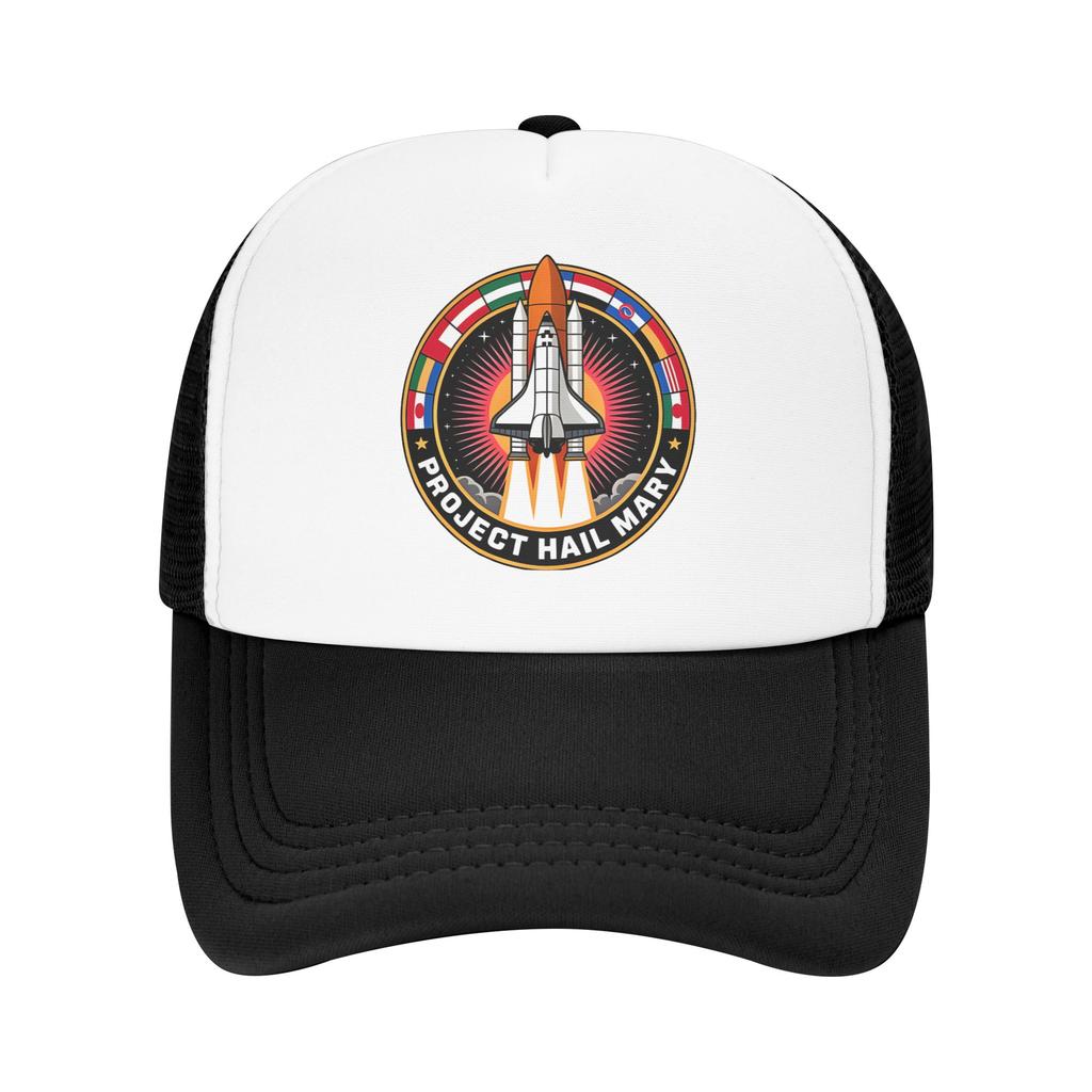 Project Hail Mary Missions-Aufnäher Trucker-Kappe Papa-Hut Sonnenkappen Sonnenkappen Atmungsaktive Snapback-Kappen Netz-Baseballkappen Sommer