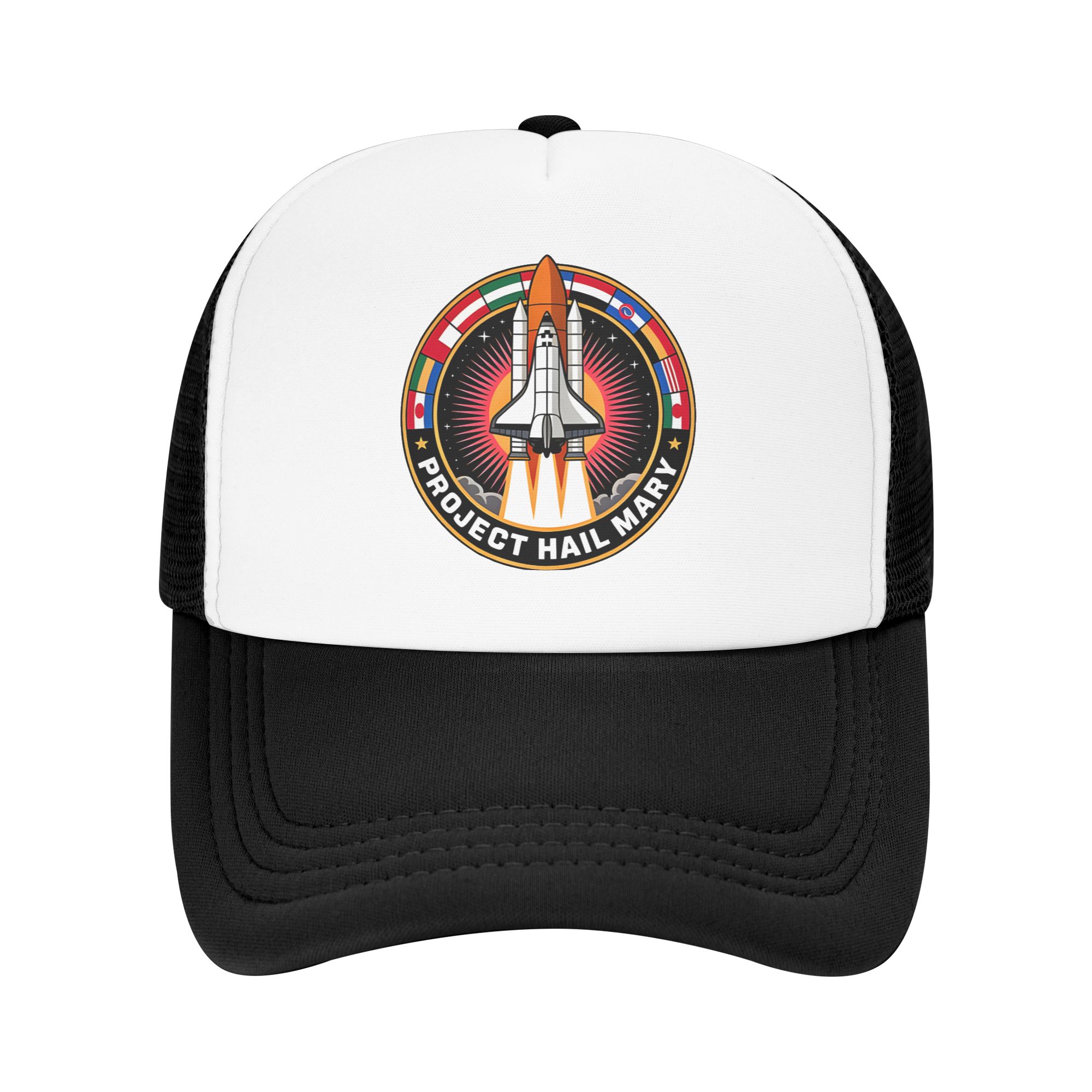 Echo CAP Project Hail Mary Si Fi Trucker Caps Unisex Hoed Trucker Hoed Golf Hoeden Ademend Polyester Gaas Baseballpet Herfst One Size