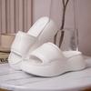 Women's Non-Slip Height-Boosting Beach Slippers - 7cm Thick Sole, Fashionable Outdoor EVA Footwear