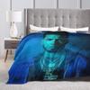 Anuel AA Blanket Singer Travelling Flannel Bedding Throws Super Soft Couch Chair Design Bedspread Gift