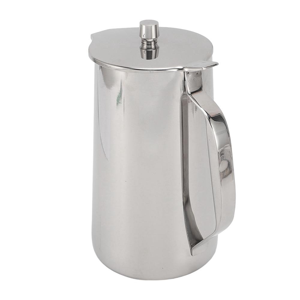 Silver Cold Water Kettle Stainless Steel Beverage Pitcher Modern Water Jug  Home Restaurant