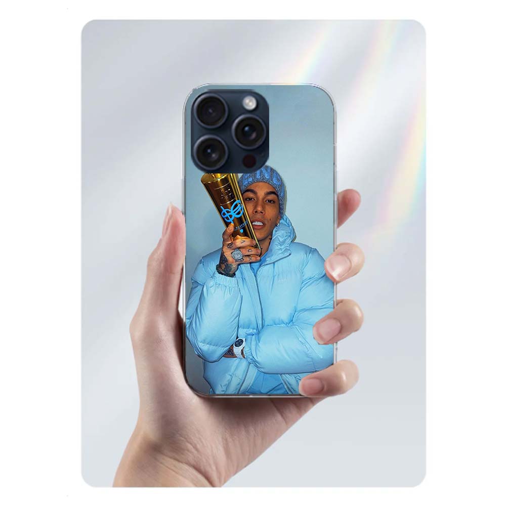 Rapper Sfera Ebbasta Clear Phone Case For Iphone 17 Air 16 Pro Max 15 Pro 14 Plus 17E 16E 11 13 12 Mini Cover Cases Fundas Cell