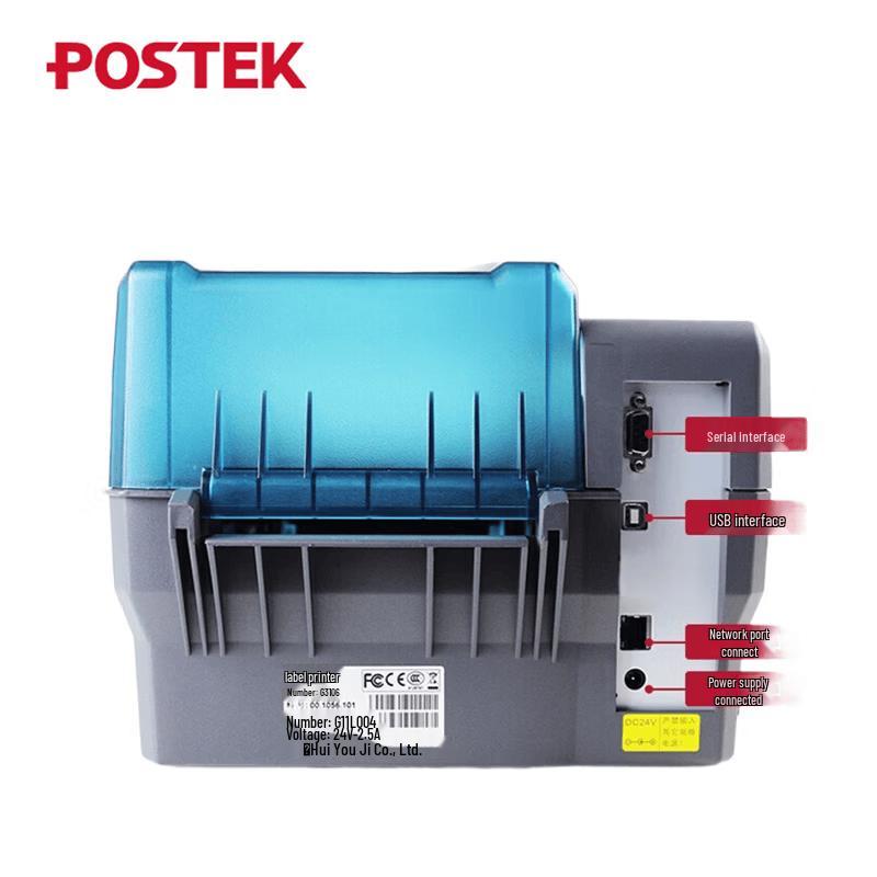 POSTEK G6000 600dpi Industrial Thermal Transfer Label Printer CN plug (adapter included)