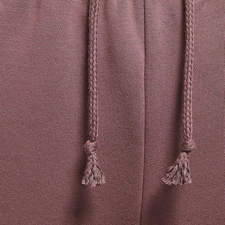 Nike Sportswear Logo Print Fleece Warm Casual Sports Pants Women Bottoms Light-Mulberry DA2125-533