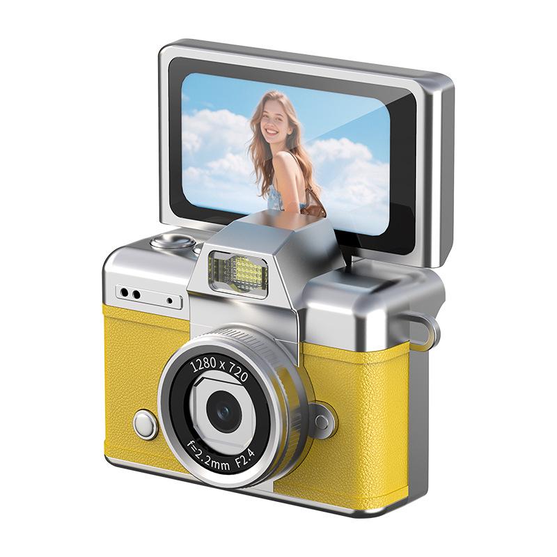 Retro CCD HD Thumb Flip Mini Digital Camera for Kids