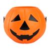 Pumpkin Candy Bucket Portable Plastic Pumpkin Bucket with Handle for Festival Party L