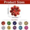 5Pcs Flower Sequined Appliques Beaded Appliques Floral Iron On Patches Repair