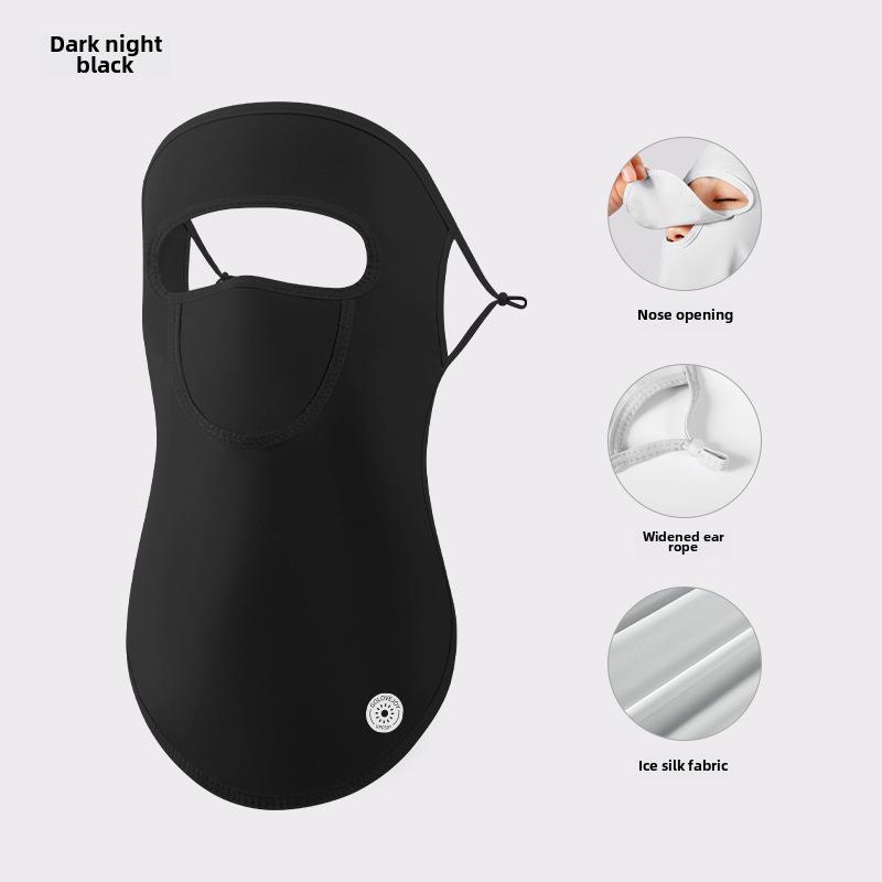 Women's Summer Ice Silk Sunscreen Face Mask for Outdoor Cycling & Golf - Thin Protection Facekini Mask (XTJ91)