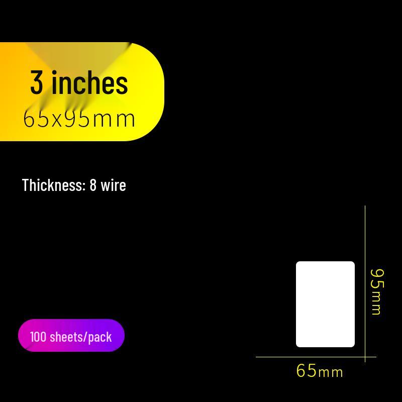 

100 Sheets A4 Laminating Pouches, A3 Photo Laminator Film, Transparent 6 Inch Sealable Card and Label Film