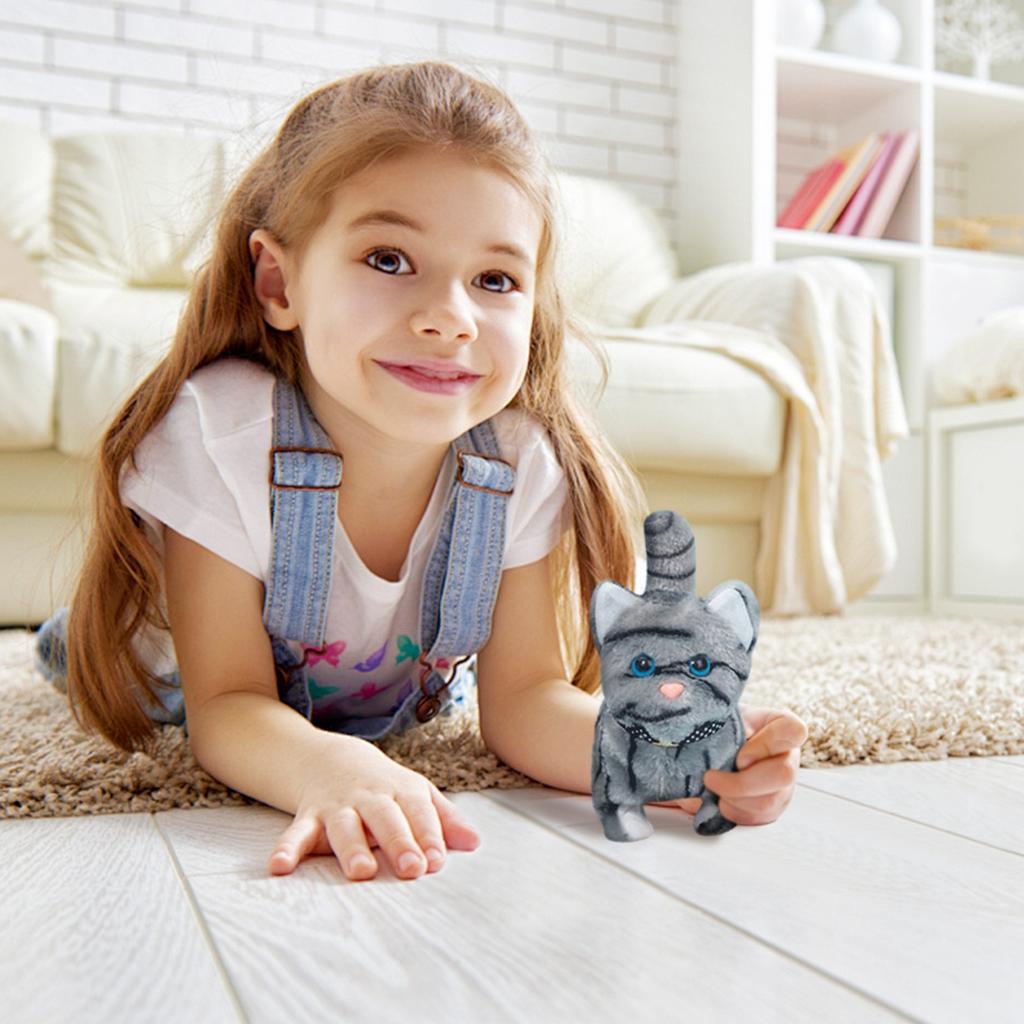 Robotic , My Simulated Pet Robot Cat, Interactive Companion, Realistic Stuffed Pet, Barking, Tail Wagging