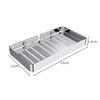 Stainless Steel Soap Box Rustproof Sponge Holder Silver Wall Mounted Soap Dish for Bath Shower Soap Shampoo  Bathroom Accessory