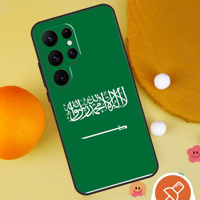Saudi Arabia Flag Case For Samsung Galaxy S25 Ultra S24 S23 S22 S21 Ultra S9 S10 S20 Plus S24 FE Funda Cover