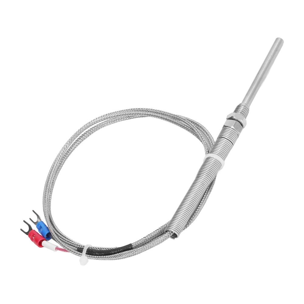 Temperatursensor aus Edelstahl 304 5x50mm M8 Sonde Thermoelement-Sensor Temperaturregler