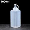 1000ml Large Caliber Squeeze Sauce Bottle Dustproof Condiment Dispenser for Kitchen Salad Olive Oil Seasoning Gadgets