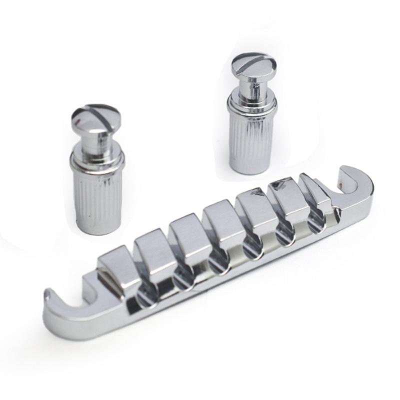 Zinc Alloy Split Guitar Bridge Playability Bridge Tailpiece Replacement Split Guitar Bridge Tailpiece Easy to Install