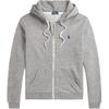 Polo Logo Embroidered Zipper Hoodie Loose Fit Long Sleeve Sweatshirt Women Sweatshirt Gray WMPOKNINFB20705-020