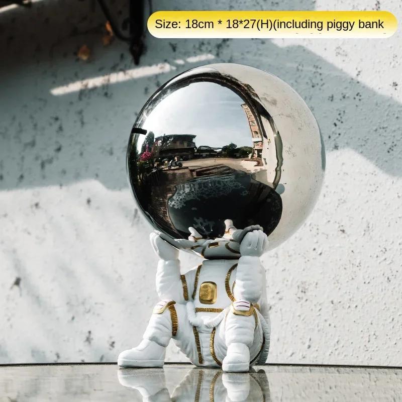 

Astronaut Piggy Bank Steel Mini Safe Art Money Boxes Original Magnet Children Ornaments Coin Purse Case Money Organizer Gift