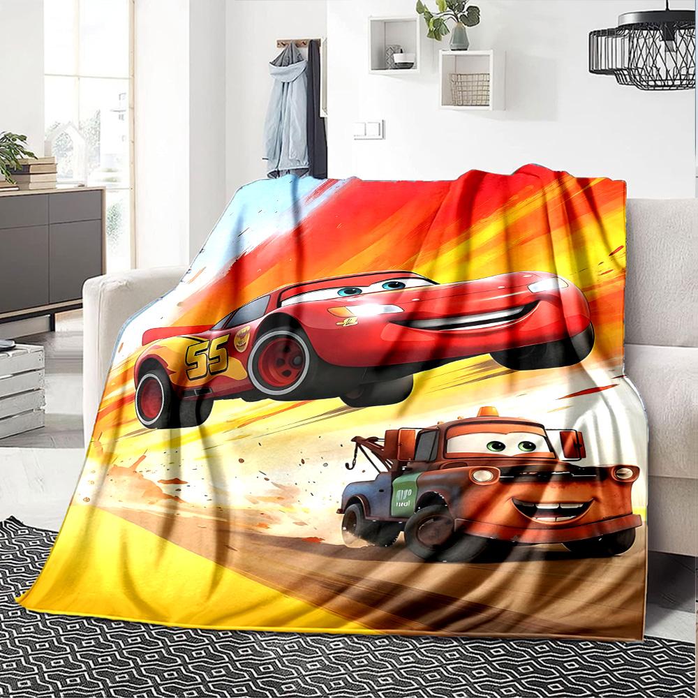 1pc Mcqueen Flannel Blanket,Ultra Soft Warm Plush Throw for Home Bedroom Bed Sofa Cover Camping Picnic gift Y71713