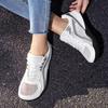 TUINANLE Couple Unisex Wide Toe Sneakers Breathable Mesh Lightweight Black All Day Comfort Casual Walking Shoes for Daily Outdoor