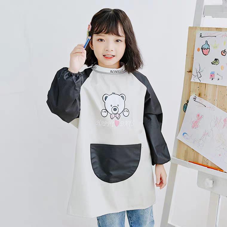 Children's Waterproof Long Sleeve Art Smock with Logo