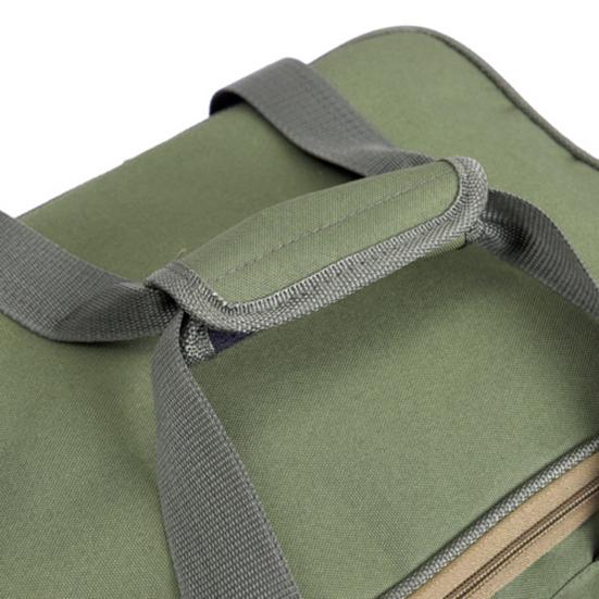 Fishing Tackle Bag Square Multi-pocket Smooth Zipper Adjustable Shoulder Strap Portable Large Capacity