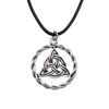 Hexagram Celtic Knot Mystical Amulet Pendant Antique Bronze Metal Couple Choker Necklace Hot Sale