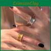 Stylish Gold Open Ring For Women With Unique Irregular Rhinestone Design For Fashionable Finger Accessory