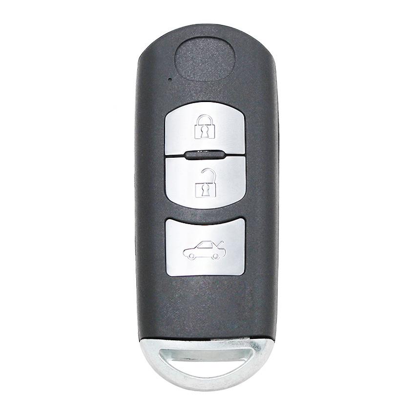 2/3/4 Tasten Fernbedienung Auto Schlüsselgehäuse Hülle Abdeckung Rot Halten für Mazda 3 6 CX-3 CX-5 Axela Atenza mit Notfallschlüssel Unbeschnittene Klinge