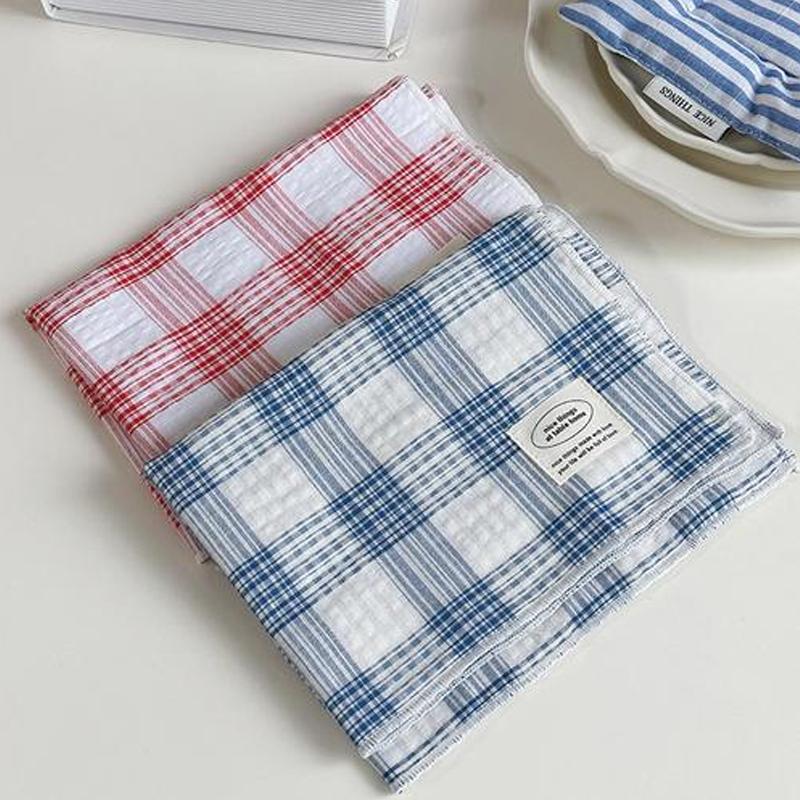30*40cm Rectangular Design Photography Props Tablecloth Washable Stripe Ornament Cotton Slip-resistant 2 Colors