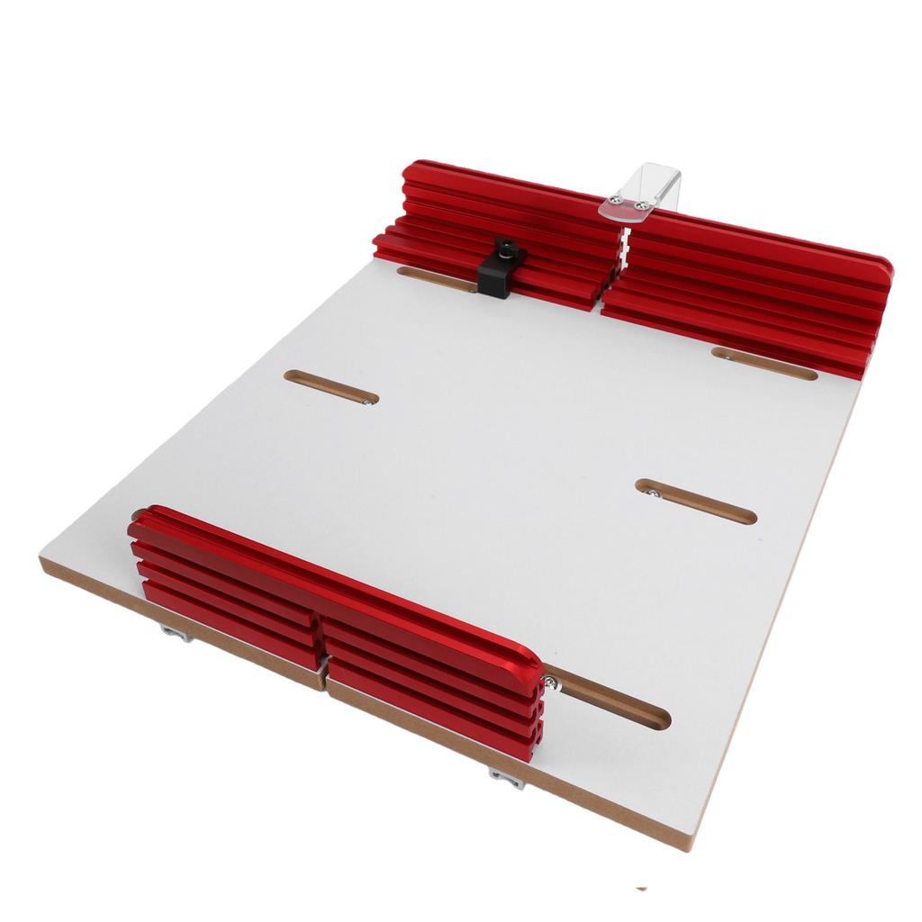 Tischkreissägen Queranschlag Schlitten Verstellbare Führung Aluminium Anschlag Holzbearbeitungs Schablone Oberfräsen Schlitten Bausatz für 3/4x3/8 Gehrungsnut