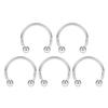 36PC Stainless Steel Horseshoe Septum Piercing Lot Horseshoe Nose Piercing Ring Bulk Fake Nose Ring Horseshoe Earring Cartilage