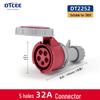 Second Gen IP67 Industrial Aviation Socket Connector 16A/32A, 3-Core/4-Core/5-Core, Non-Explosion-Proof