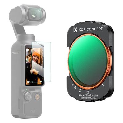 Conceito Filtro Magnético para DJI OSMO Pocket 3 Filtro Multifuncional de Névoa Negra Ajuste de Atenuação de Luz Efeito Suave Adsorção Magnética