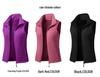 Women's European Size Fleece Vest - Casual Stand Collar Outerwear for Autumn/Winter, Plus Velvet Sleeveless Cardigan