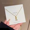 Niche Design Cherry Light Luxury Titanium Steel Necklace - Versatile Korean Style Clavicle Chain for Women