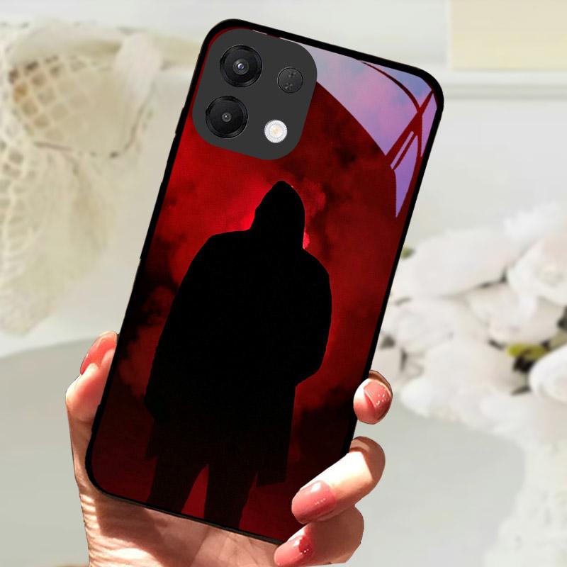 For OPPO K13 5G Case Cool Lion Wolf Tempered Glass Back Cover For OPPO K13 OPPOK13 Phone Case Protective Shell K 13 Fundas Capa