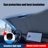 Teleskop-Sonnenschutz Auto Innenraum Regenschirm Sonnenschutz Auto Windschutzscheiben-Sonnenschutz für Wärmeisolierung Automobil-Sonnen-Regenschirm