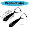 Unisex Japanese Preppy Student Uniform Adjustable Pre Tied Necktie Vintage Punk Long Chain Metal Pin Neck Tie Neckwear