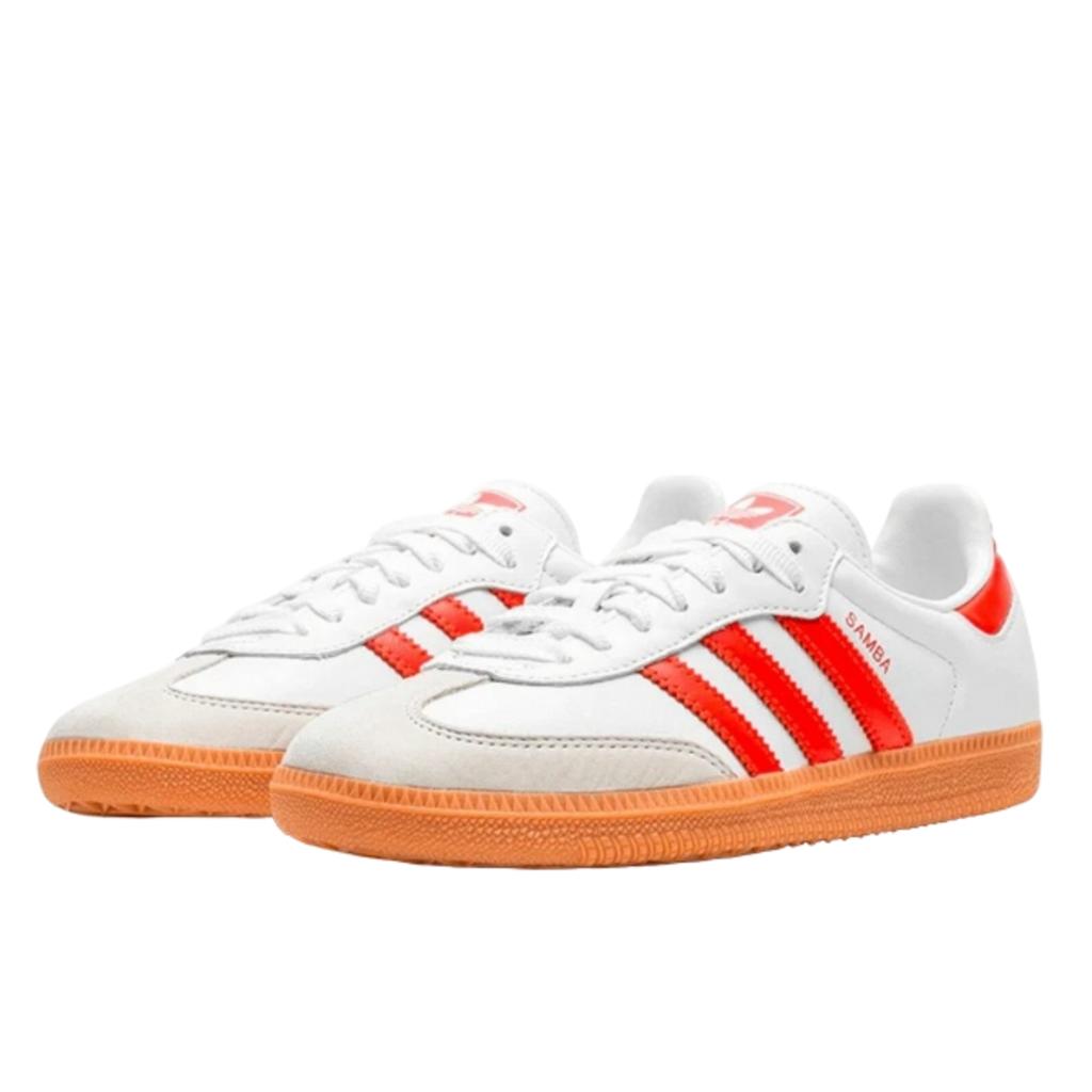 Adidas Samba OG White Solar Red Gum