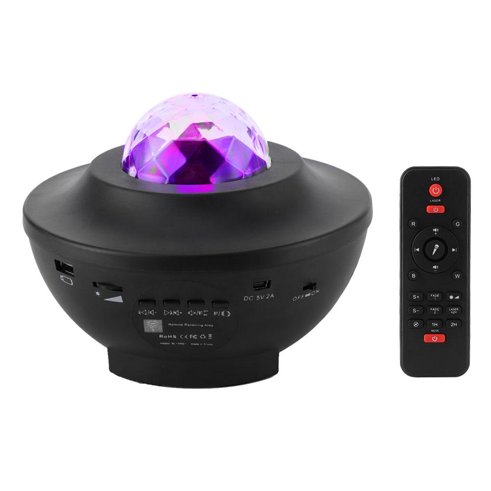 RGB Star Projection Lamp Bluetooth USB Voice Control Music Player LED Night Light Birthday Gift
