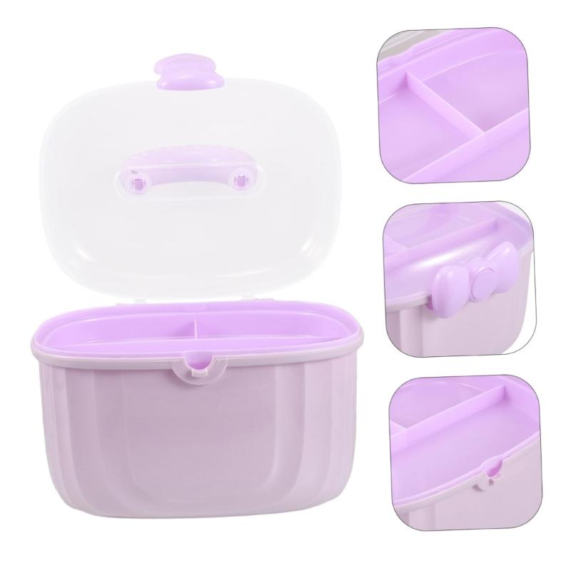 Clear View Storage Organizers For Girls Women 2 Layer Durable Plastic Travel Friendly Case With Comfort Grip