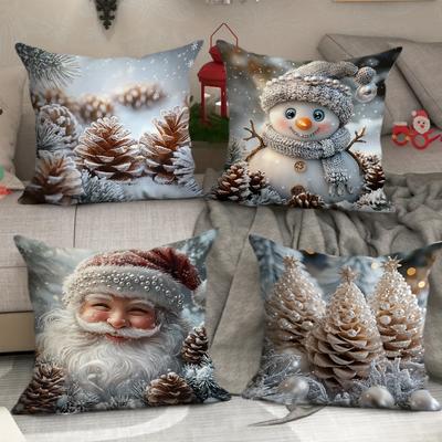 Weihnachts-Kissenbezug Kissenbezug ohne Kern Heimdekoration Sofakissen Wohnzimmer Nachttischkissen